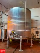 Cherry-Burrell 5,000 Gallon S/S Single Shell with Agitation, S/N 5000-70-1003, Model: CV - Rigging