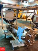 Waukesha Positive Displacement Pump, Model: 60 with Nord GRD US Motors 5 HP 1,740 RPM Motor, S/S