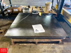 Arlyn 4' x 4' S/S 5,000 LB Capacity Floor Scale with Digital Readout and (3) 50 LB Calibration
