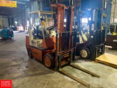 Nissan 4,400 LB Capacity Fork Truck Type LP - Rigging Fee: $125