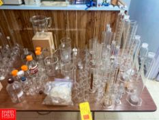 Assorted Glass Graduated Cylinders and Beakers - Rigging Fee: $500
