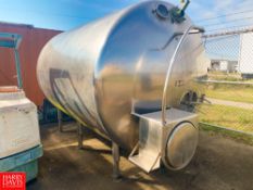 Steriline Line S/S 3,000 Gallon Insulated Horizontal Tank , Model: 403014–2 , S/N 3116 with
