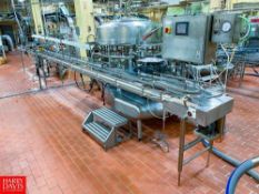 60'+ 2-Lane S/S Framed Product Conveyor with 90° and 45° Turns, 3.25