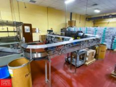 35'+ Dyco S/S Framed Product Conveyor with 90° and 45° Turns, 3.25