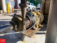 APV Centrifugal Pump with Baldor 20 HP 3,520 RPM Motor and 3