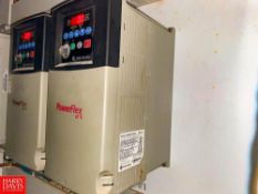 (2) Allen-Bradley PowerFlex 40 10 HP Variable Frequency Drives