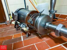 Tri-Clover Centrifugal Pump, Model: C216 with 3 HP 1,765 RPM S/S Clad Motor and 2