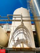 Walker 15,000 Gallon Jacketed S/S Silo with Horizontal Agitation, (2) Tri-Clover Air Valves