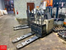 Crown 4,500 LB Capacity Riding Electric Pallet Jack, Model: PR4500-80, S/N 10018325
