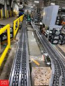 Complete Cooler Case Conveyor with 2,000'+ S/S Case Conveyor Chain, S/S Pan, Above Ground Drives