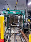 Cannon Hydraulic Case Palletizer with Signode Strapping Machine and Hydraulic Pump System