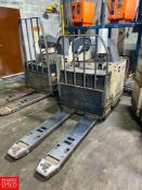 Crown 4,500 LB Capacity Riding Electric Pallet Jack, Model: PR4500-80, S/N 10018326