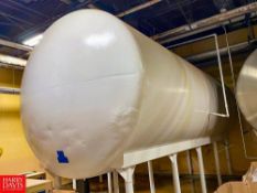 Walker 10,000 Gallon Jacketed S/S Tank with Vertical Agitation, (2) Air Valves and Sensors