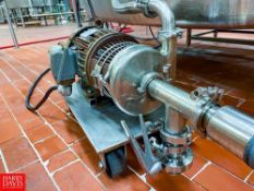 Tri-Clover Centrifugal Pump with 5 HP 3,480 RPM Motor and 2 x 1.5 S/S Head, Clamp-Type