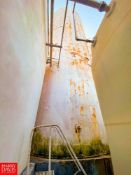 Walker 30,000 Gallon Jacketed S/S Silo with (2) Waukesha Cherry-Burrell Air Valves, Chart Recorder