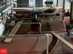 Walker 5,500 Gallon Jacketed S/S Tank with S/S Front and Vertical Agitation (PT 1), Waukesha Cherry-