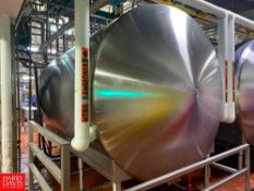 Feldmeier 4,200 Gallon All S/S Jacketed Tank with Horizontal Agitation, S/N A-372-04 - Rigging Fee: