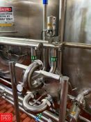 (12) Waukesha Cherry-Burrell Air Valves, (4) S/S Flowverter Stations, S/S Pipe up to 3