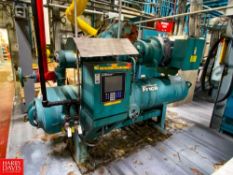 Frick 200 HP Ammonia Screw Compressor , Model: RWFII100H , S/N 0487 with Benshaw Soft Starter
