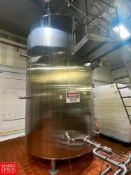 Mueller 3,000 Gallon Jacketed Dome-Top S/S Processor with Waukesha Cherry-Burrell Air Valve