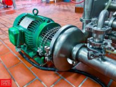 Tri-Clover Centrifugal Pump with 7.5 HP 1,760 RPM Leeson Motor and 3