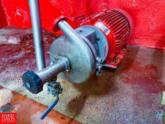 Ampco Centrifugal Pump with 20 HP 3,510 RPM Motor, Model: C218M13 with 2