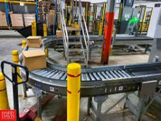 2018 70'+ Industrial Kinetics Power Roller Conveyor with 90° and 180° Turns, 15