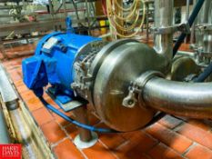 Centrifugal Pump with Reliance 2.5 HP Motor and 3 x 2 S/S Head, Clamp-Type - Rigging Fee: $200