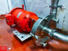 Fristam Centrifugal Pump with 15 HP 1,760 RPM Motor, 3