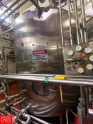 Cherry-Burrell 2,000 Gallon Dome-Top S/S Processor, Model: GVW, S/N 20-76-2880 with Air Valves