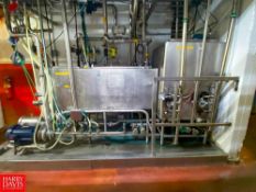 2-Tank S/S CIP System with Shell & Tube Heat Exchanger, Waukesha Cherry-Burrell Air Valves, (2) Pump