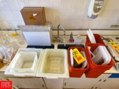 Assorted Lab Glassware, Culture Tubes, Lens Cleaner and Plastic Bottles - Rigging Fee: $400