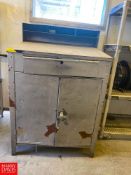 S/S Butterfly Valves, Check Valves, Washdown Hose S/S Table, Foreman's Desk, Ingredients Bins and