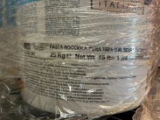 NEW UNOPENED Tubs 25 KG (55.1 LB) Maestri Gelatieri Italiani Pasta Nicciola Pura