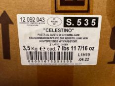 NEW UNOPENED Tubs 7 KG (15.4 LB) Celestino Pasta Al Gusto Di Chewing-Gum