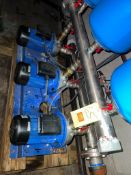 Lowara Water System with (3) Pumps, (3) Tanks and Control Panel with Digital HMI