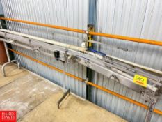 (2) Sections S/S Frame Product Conveyor, Dimensions= (1) 10' Length x 10.5