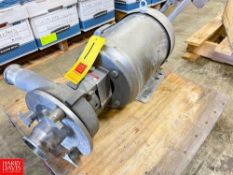 Fristam Centrifugal Pump, Model: FPX 732-165 with 10 HP Sterling 3,490 RPM Motor and 2.5