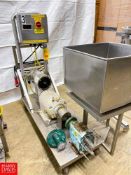 S/S Varigate Pump with Positive Displacement Pump Head and S/S Hopper, Mounted on S/S Cart (Part Mac