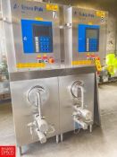 (2) Tetra Pak Single Barrel Ice Cream Freezer, Model: KF1000XC, S/N 2114.8155 and 2114.8156 with Upd