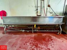 S/S, Jet-Spray COP Trough with Centrifugal Pump, Dimensions = 10' x 20