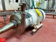 Tri-Clover Centrifugal Pump with 15 HP 3,515 RPM Motor and 3