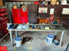 Steel Work Table, 8' x 32