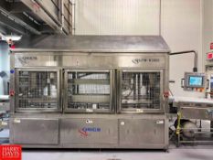 2017 Orics Tray Sealer, Model: SLTS-1000, S/N: PEAC 12870 with 2017 Bilwinco S/S Vibratory Conveyor