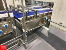 5' x 3' S/S Framed, 2-Lane Conveyor with S/S-Clad Drive (Subject to Bulk Bidding)