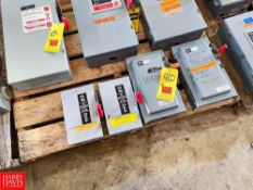 (4) Cutler Hammer and GE 30 AMP and 20 AMP Safety Switch