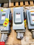 Square D 100 AMP, 600 Volt Safety Switch with Outlet