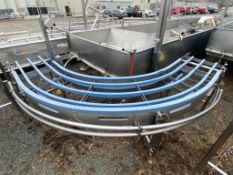 S/S 90° Conveyor Frame with Teflon Track Guide, Dimensions = 12' x 18