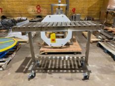 S/S Roller Conveyor on Casters, Dimensions = 54
