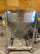 Portable Cone-Bottom S/S Hopper, 54